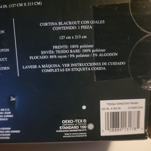 UGG Wall Decor Ugg Tessa Blackout Grommet Single Window Panel 5x84